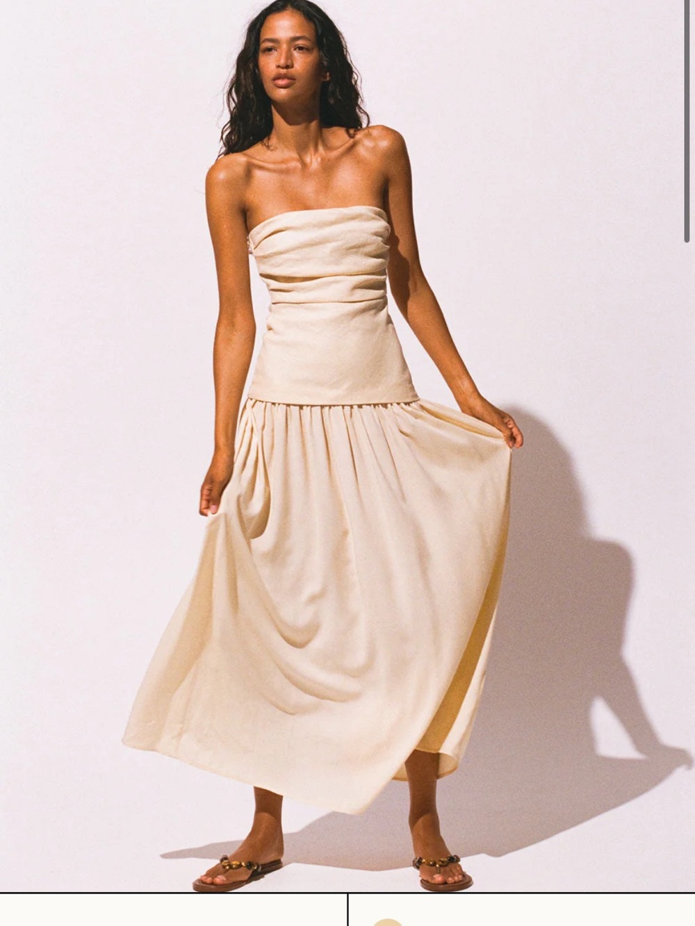 Faithfull the brand Dress Butter NWT - Picture 3 of 6